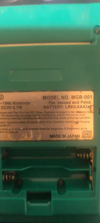 Game Boy Pocket con scatola (Edizione Giapponese)