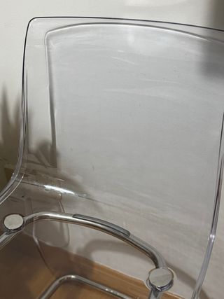 Silla IKEA Tobias Transparente/Cromado