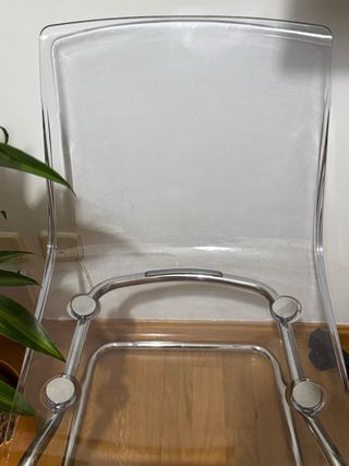 Silla IKEA Tobias Transparente/Cromado