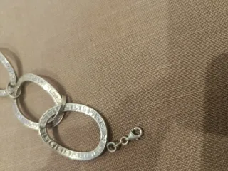 Pulsera Plata Ley Estilo Versace