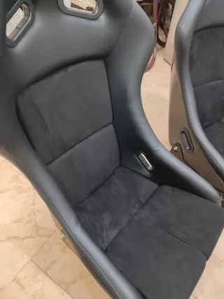 Asientos backet tipo Recaro Pole Position carbono