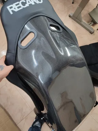 Asientos backet tipo Recaro Pole Position carbono