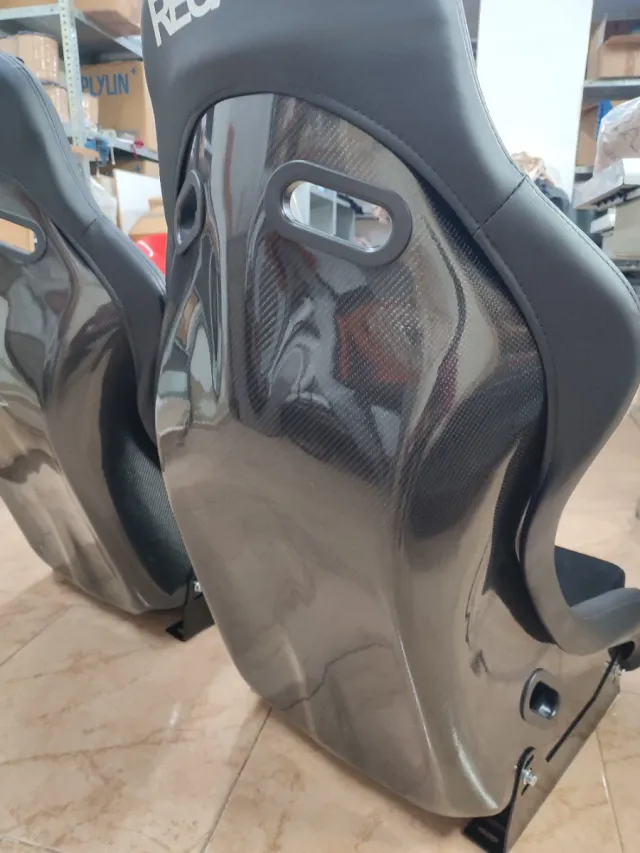 Asientos backet tipo Recaro Pole Position carbono