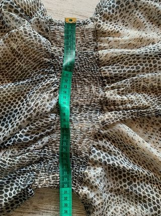 Vestido Zara estampado serpiente