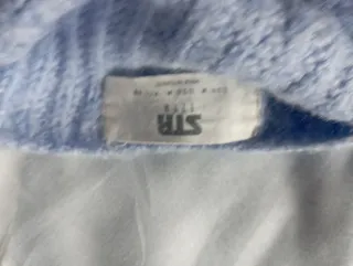 Jersey lana trenzado azul