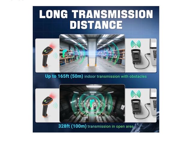Escáner de Código de Barras Tera Negro/Naranja