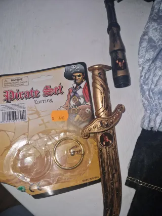 Velo de encaje negro para disfraz