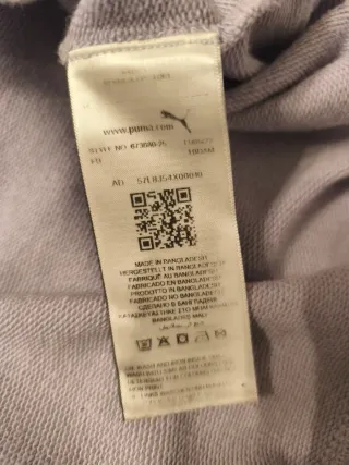 Sudadera Puma Morada con Logo