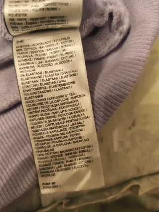 Sudadera Puma Morada con Logo