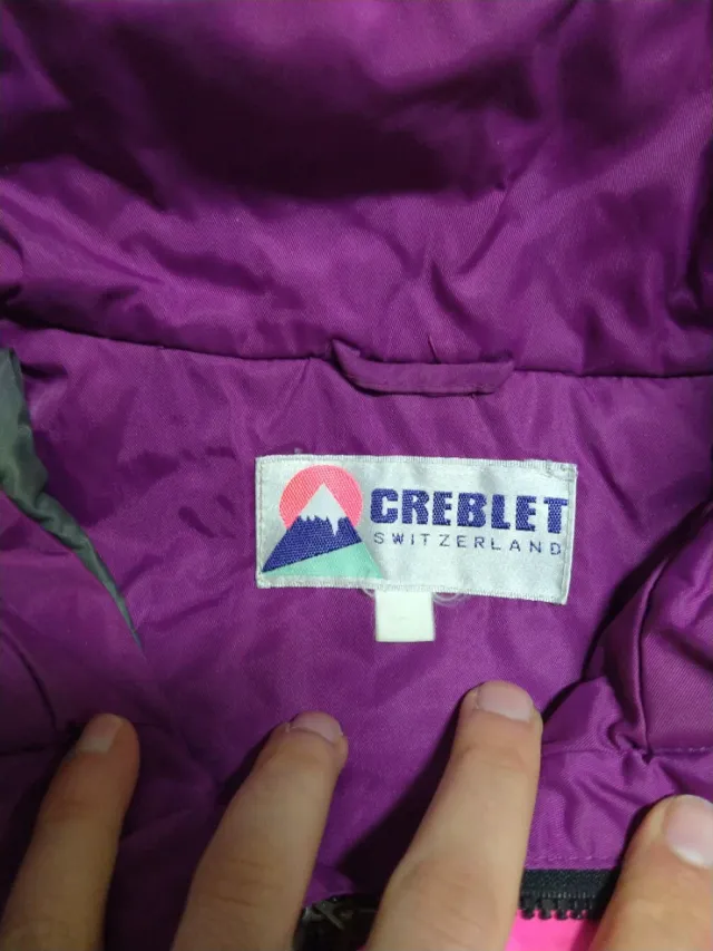 Chaqueta CREBLET Morado y Amarillo