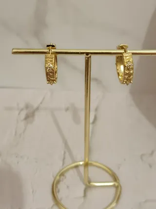 Conjunto collar, pendientes y anillo oro