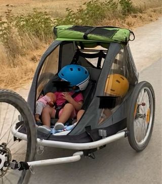Carrito remolque para bici
