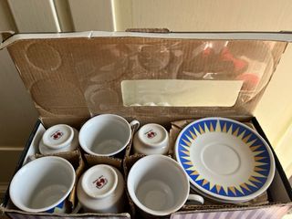 Set di 6 tazzine da caffè in ceramica