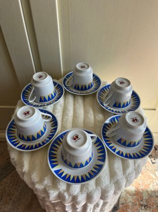Set di 6 tazzine da caffè in ceramica