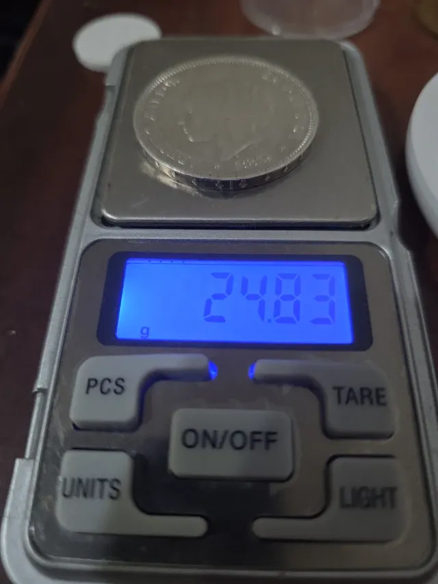 Moneda 5 Pesetas Plata 1893 Alfonso XIII