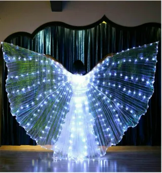 Alas/ Capa de novia LED blancas