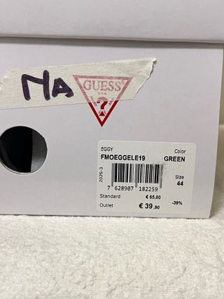 Ciabatte Guess Verde Militare Tg 44