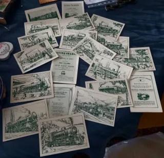 Collezione 20 cartoline storiche locomotive