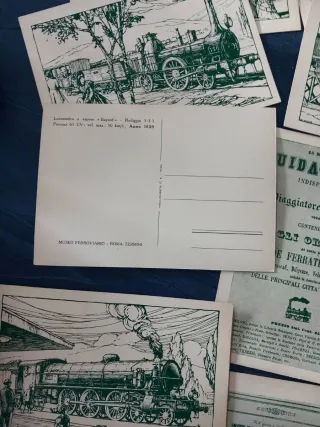 Collezione 20 cartoline storiche locomotive