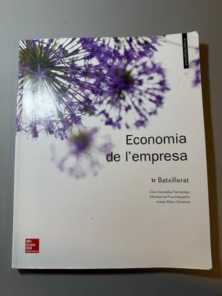 Economia de l'empresa 1er. Batxillerat.