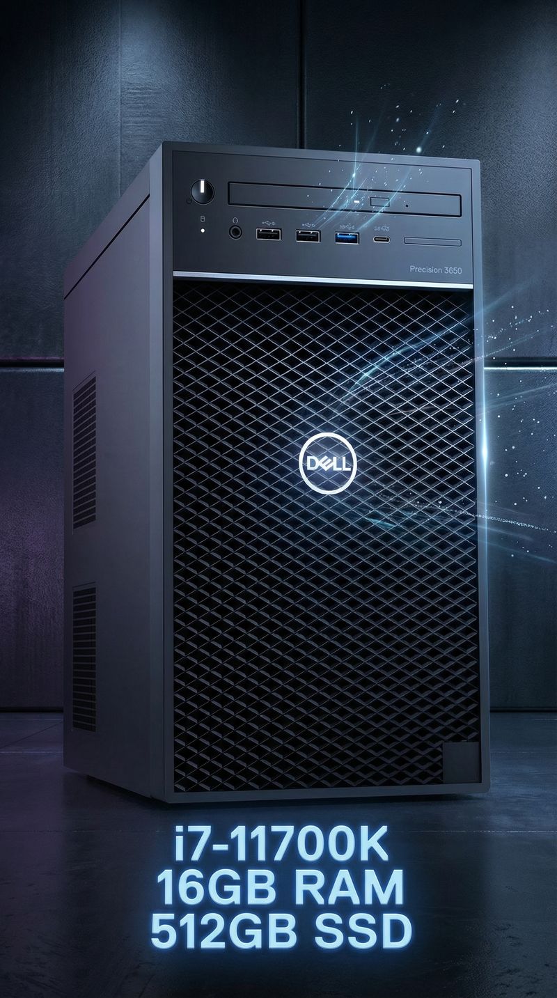 PC Dell Precision 3650 i7-11700K 16GB RAM 512GB SS