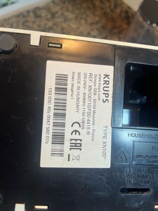 Cafetera Nespresso Krups Blanca