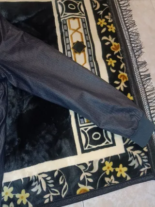 Chaqueta de cuero hombre negra