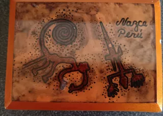 Cofre joyero Nazca Perú auténtico