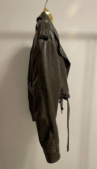 Casaco Biker Zara Verde Oliva