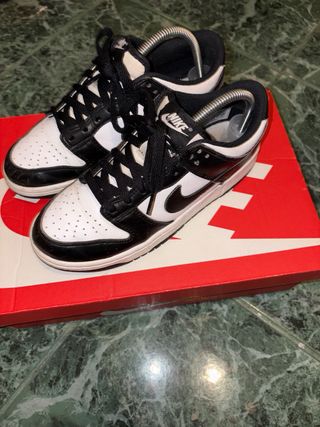 Nike dunk low nere bianche taglia 38.5 donna
