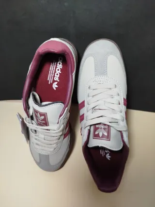 Zapatillas Adidas Samba Beige/Rojo