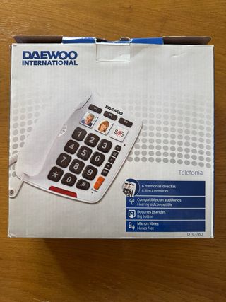 Teléfono fijo Daewoo teclas grandes. A estrenar!!!