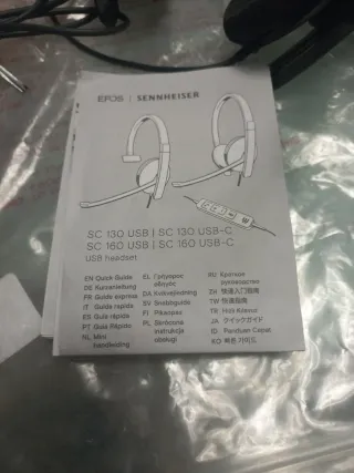 Auriculares EPOS SC 130 USB-C Negros