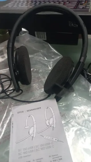 Auriculares EPOS SC 130 USB-C Negros