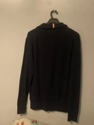 Jersey Tommy Hilfiger Azul Media Cremallera