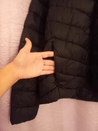 Casaco acolchoado preto Primark Tamanho M