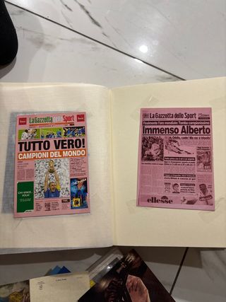 Coppia cartoline La Gazzetta dello Sport vintage