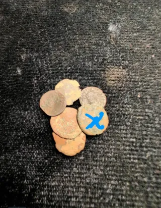 Lote de monedas antiguas para limpiar