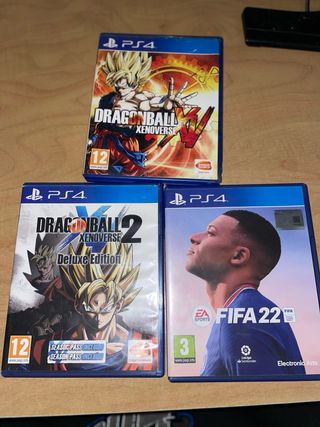 Pack Juegos PS4: Dragon Ball Xenoverse 1 y 2, FIFA
