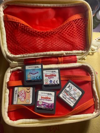 Nintendo DS Plata con Juegos como nueva