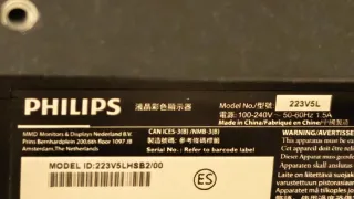 Monitor Philips 223V 22 LCD