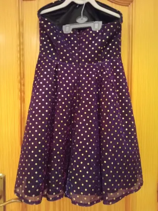 Vestido fiesta lentejuelas morado
