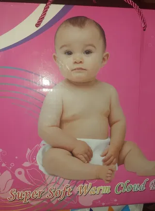 Manta infantil con ositos y frutas