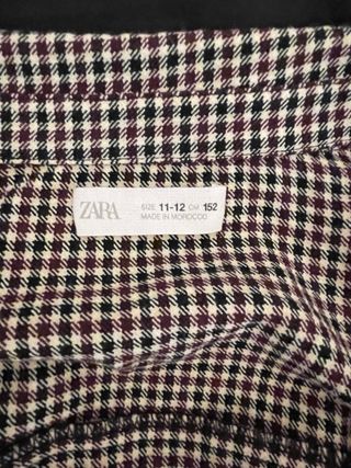 Vestido Zara menina xadrez