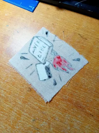 Patch Punk Anarquista Isqueiro Chama