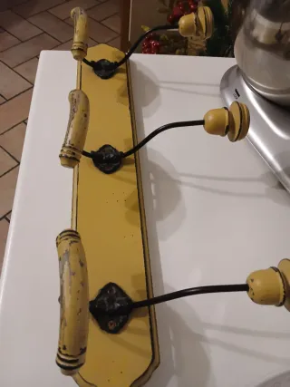 Appendi abiti Vintage Legno e Metallo