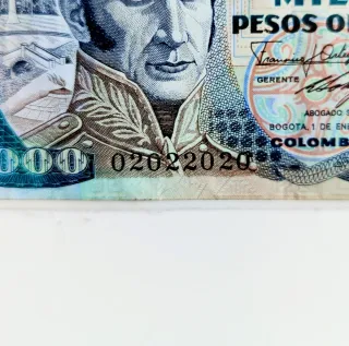 Billetes CAPICÚA ALTERNOS Colombia 1985 y 1987