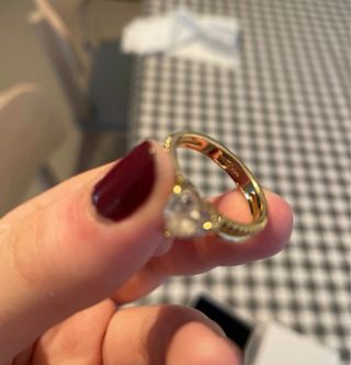 Anillo Pandora Corazón Bañado en Oro 14k