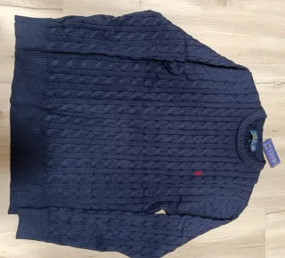 Jersey Polo Ralph Lauren trenzado azul marino