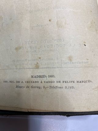 La santa biblia que contiene los sagrados libros